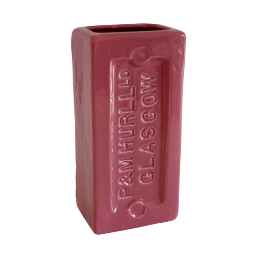 Glasgow Brick Vase - Pink