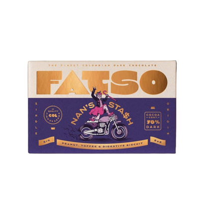 Nan's Stash FATSO Chocolate - Peanut, Toffee & Digestive Biscuit