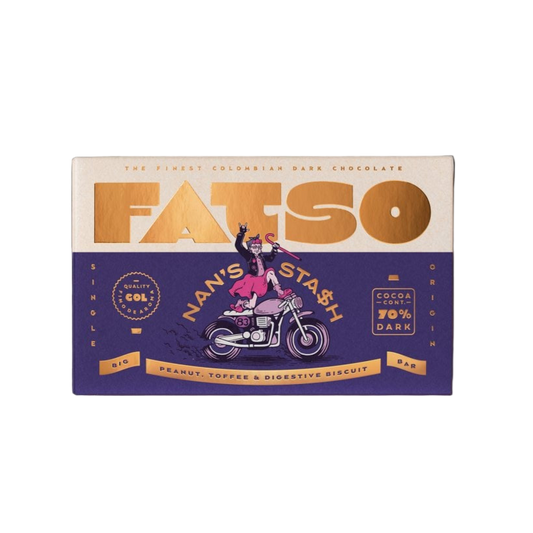 Nan's Stash FATSO Chocolate - Peanut, Toffee & Digestive Biscuit
