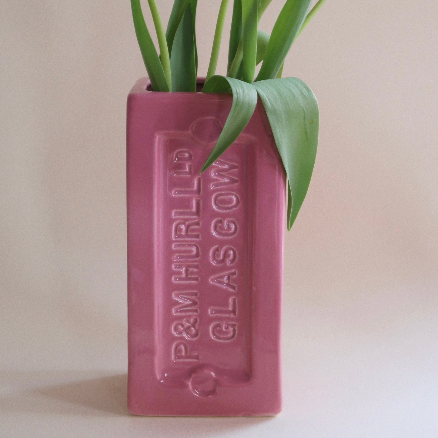Glasgow Brick Vase - Pink