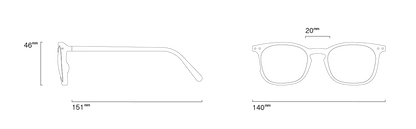 IZIPIZI Reading Glasses #E - Kaki Green